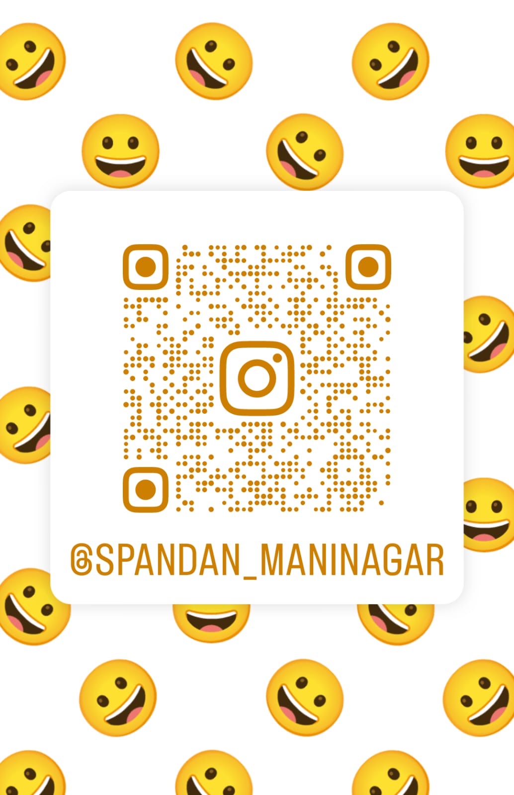Scan the QR code or tap to visit @spandan_maninagar on Instagram